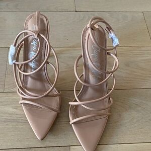Cape Robbin Nude Strappy Heels
